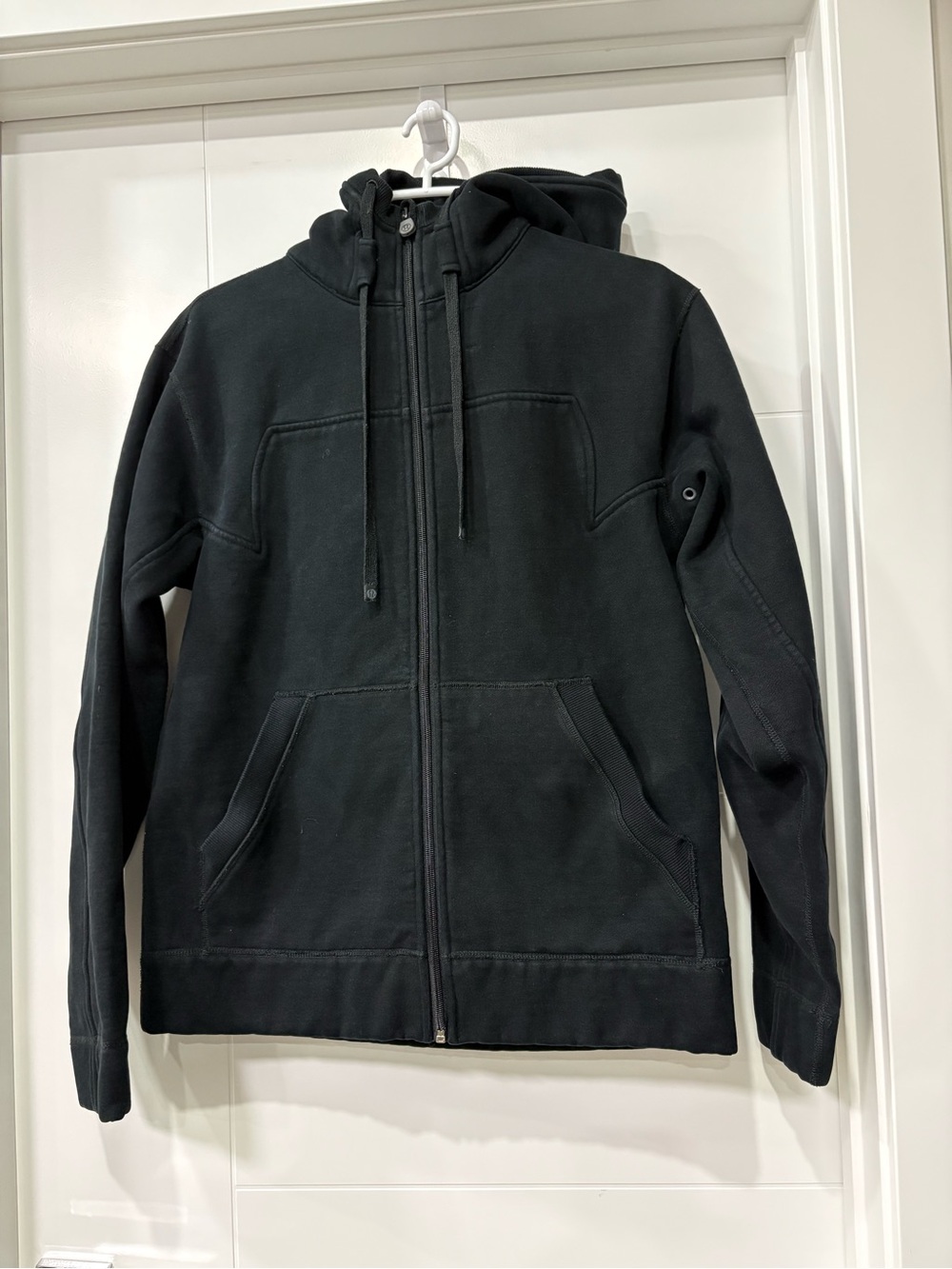 lululemon athletica Men's Black Zip-Up Hooded Sweatshirt